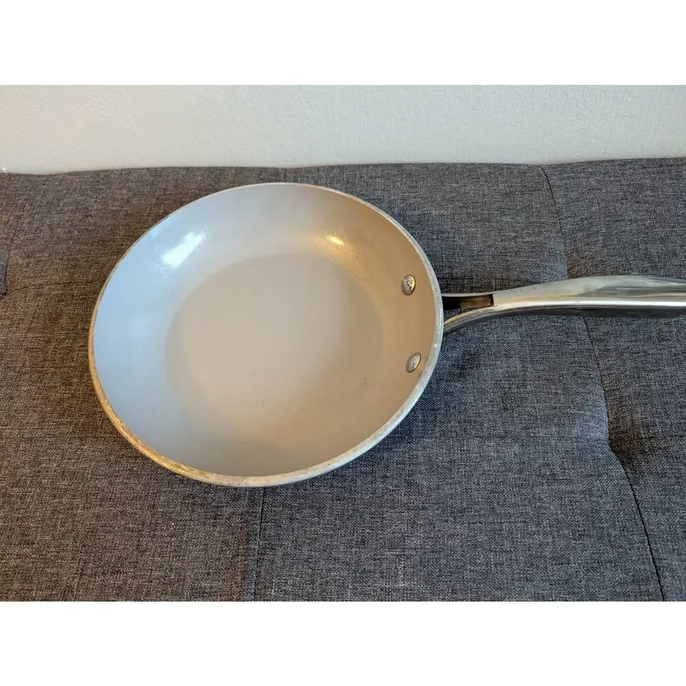 Gotham Steel 8” Copper Non Stick Frying Pans, Ceramic Non Toxic Frying Pans Blue